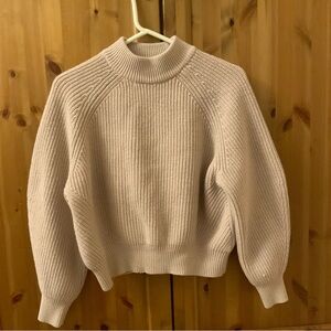 H&M Sweater Beige, Loose Fit Size: XS Women's Cream Sweater